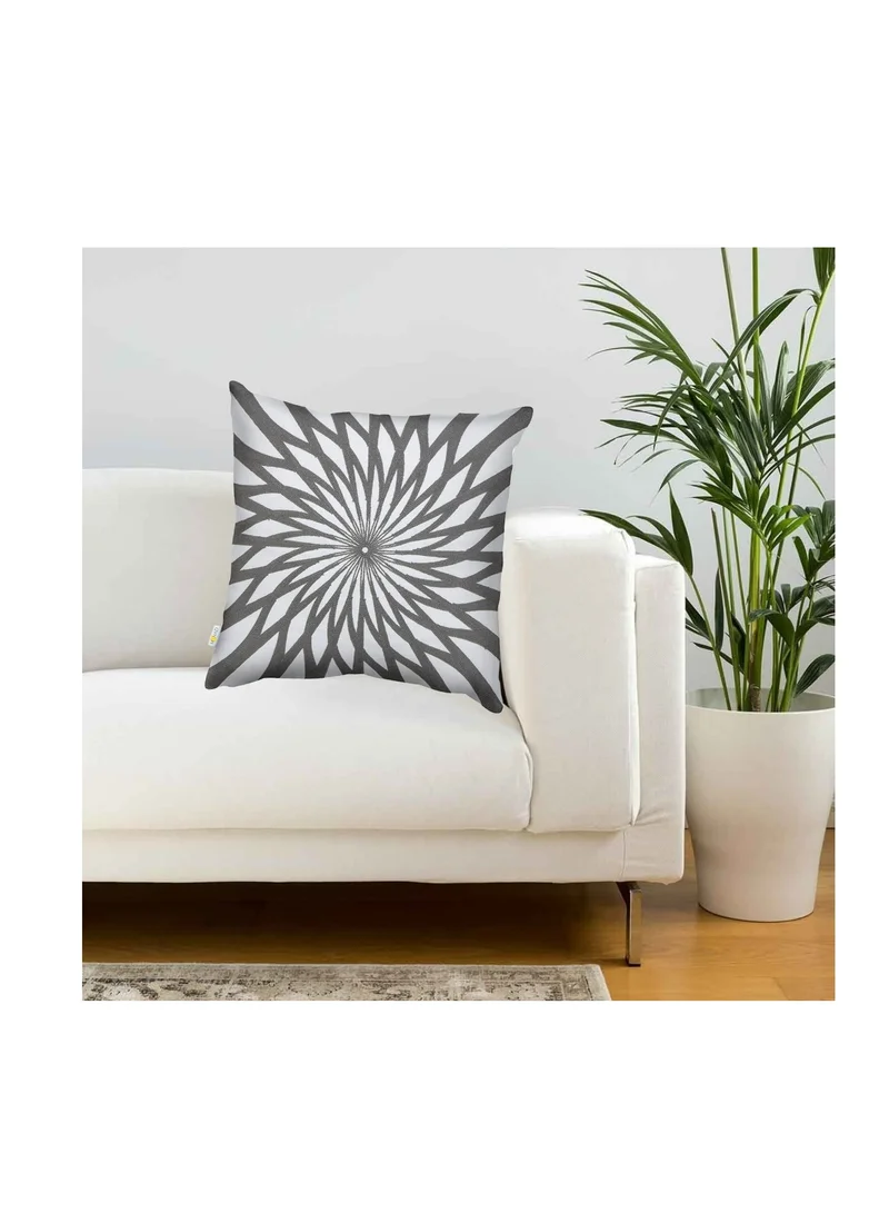 Donetella Decorative Embroidered Cushion Cover Black/white 45x45Cm(Without Filler)