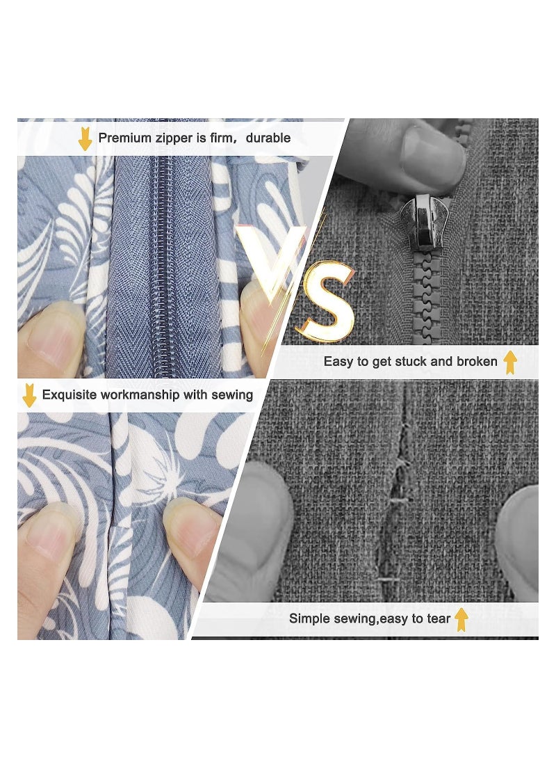 Zikra Knitting Needle Case Travel Knitting Organizer Storage Zipper Bag Portable Travel Crochet Hooks Storage Bag with Transparent Pocket and Holder Slots for Crochet Needle Knitting Crochet - Image 4