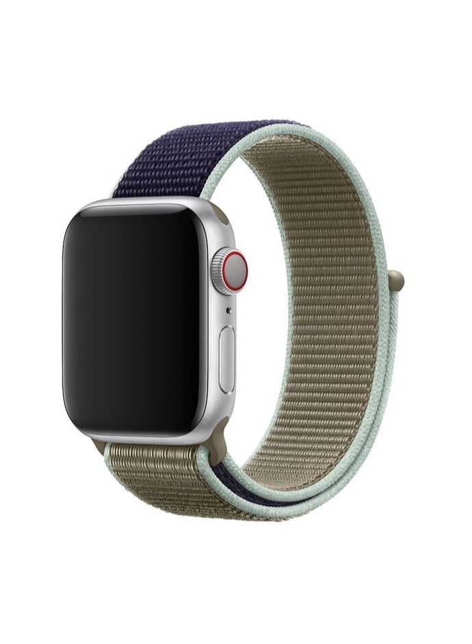 Nylon Sport Band for Apple Watch 45mm 44mm 40mm, Soft Replacement Strap for iWatch Series 7/6/ SE/ 5/4/3/2/33