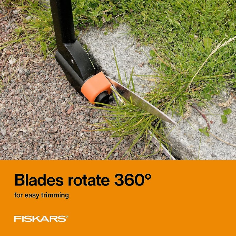 Fiskars Grass Shears, Long Handle, 36" Handle Lawn Shears for Trimming Grass while Standing, Lawn Cutter with 360-Degree Swivel Blade - Image 3