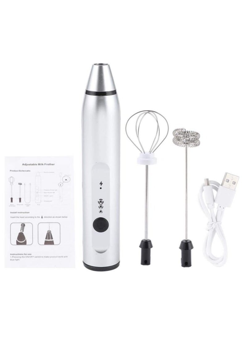 Generic 3 Piece set Electric Milk Frother and Mixer Set, USB Rechargeable Mini Beverage Blender, Handheld Electric Coffee Mixer  - Image 1