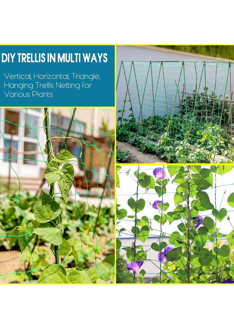 EHOME - Garden Netting Plant Trellis Net 1.8X1.8M Climbing Plant Supports Mesh Outdoor Indoor Clips for Beans Tomatoes Peas Pumpkin Flowers Vegetables - Image 1