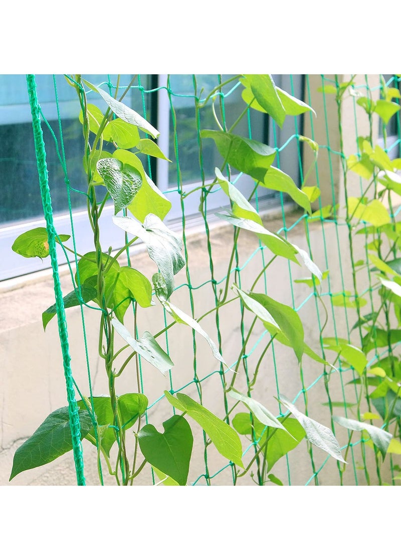 EHOME - Garden Netting Plant Trellis Net 1.8X1.8M Climbing Plant Supports Mesh Outdoor Indoor Clips for Beans Tomatoes Peas Pumpkin Flowers Vegetables - Image 1