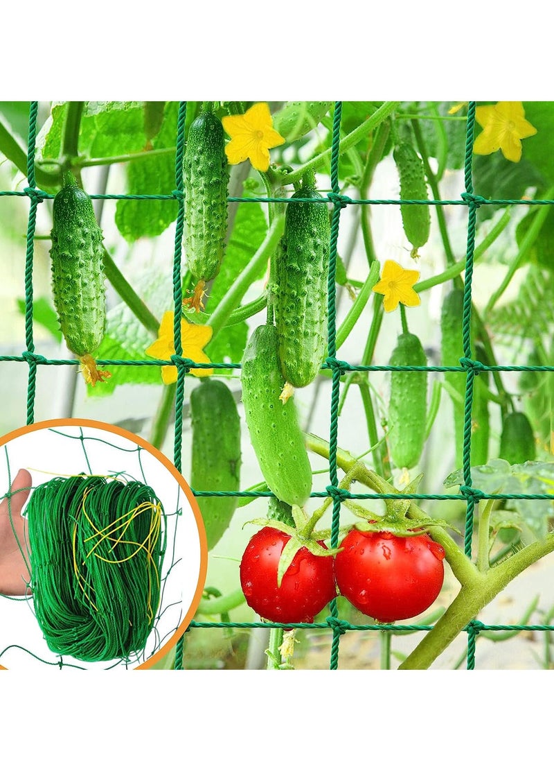 EHOME - Garden Netting Plant Trellis Net 1.8X1.8M Climbing Plant Supports Mesh Outdoor Indoor Clips for Beans Tomatoes Peas Pumpkin Flowers Vegetables - Image 1