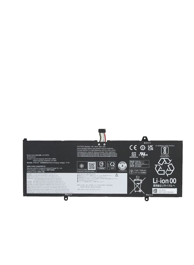 Terabyte بطارية لابتوب L21C4PE2 سعة 59Wh بديل لجهاز Lenovo Yoga 6-13ALC7 6-13ABR8 سلسلة L21L4PE2 SB11F29412 5B11F29411 SB11F29410 5B11F29414 SB11F29418 5B11F29421 15.52V 3815mAh - Image 1