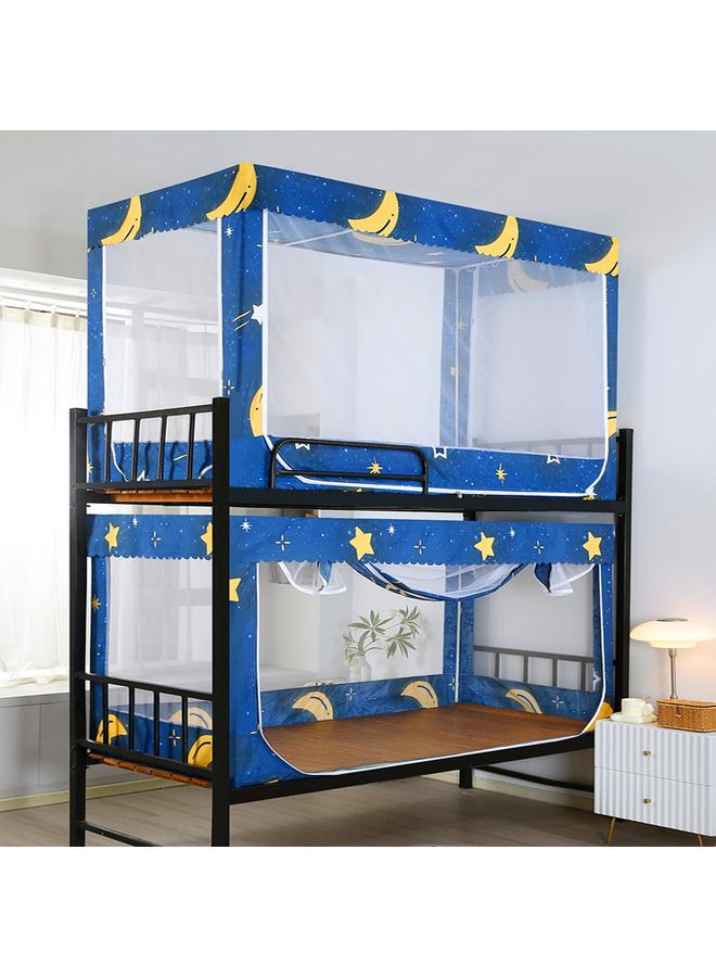 Bluejw Top And Bottom Bunk Of College Student Dormitory Single Iron Frame Bed Mosquito-proof And Dust-proof Top 90cm Bracket Seat Bed Zipper Bedroom Mosquito Net - Image 1