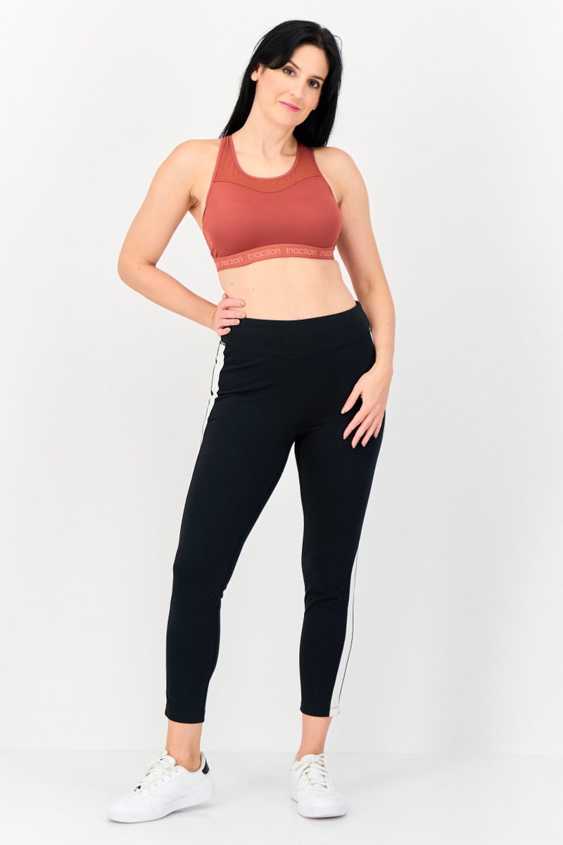 TRIUMPH Women Solid Padded Sports Bra, Rust - Image 4