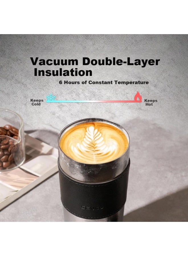 Senso Pure Titanium Coffee Cup Double Drinking Mouth Insulated Leak-proof Sealed Long-lasting Temperature Retention 500ml - Image 1