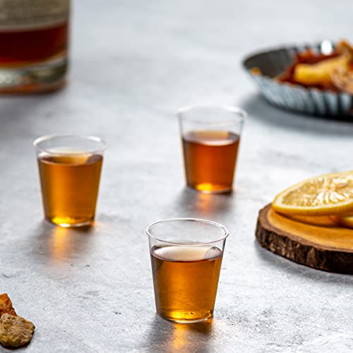 SETUP Clear Hard Plastic Shot Glasses [1 oz. - 100 Count] Disposable Shot Cups - Image 3