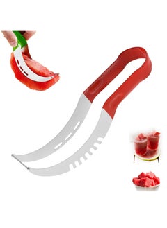 Oasisgalore Stainless Steel Watermelon Cutter Tool - Fruit Cutter Slicer, Watermelon Slicer Cutting Tool  - Image 1