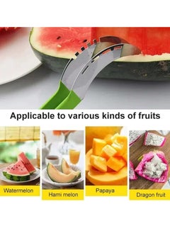 Oasisgalore Stainless Steel Watermelon Cutter Tool - Fruit Cutter Slicer, Watermelon Slicer Cutting Tool  - Image 5