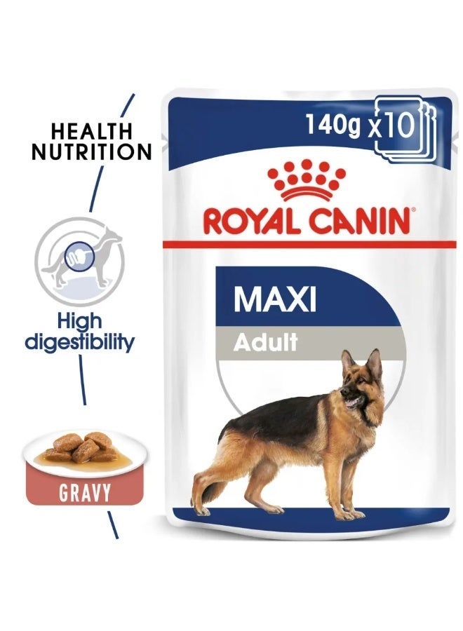 ROYAL CANIN رويال كانين SHN ماكسي طعام رطب للبالغين علبة 10x140غ - Image 2