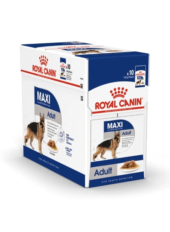 ROYAL CANIN رويال كانين SHN ماكسي طعام رطب للبالغين علبة 10x140غ - Image 1