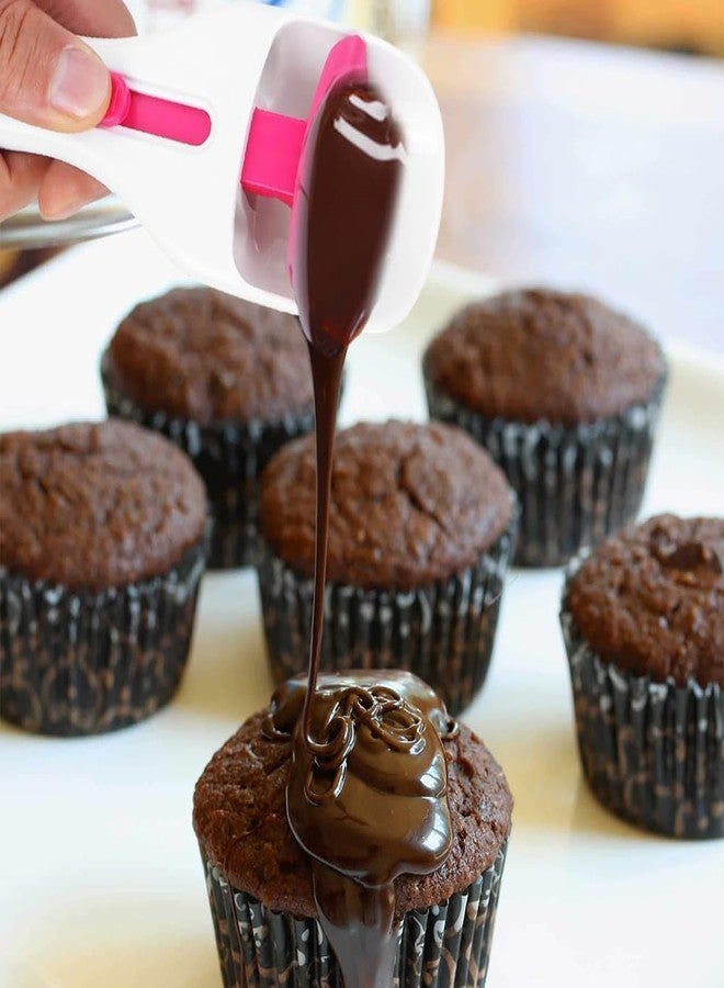 ZIPRON Cake Batter Distribution Scoop | One-Touch Sliding Button for Easy Dispensing | Cupcake, Muffin & Pancake Batter Dispenser Tool | Non-Mess Baking Scoop for Kitchen DIY Baking Lovers - Image 4
