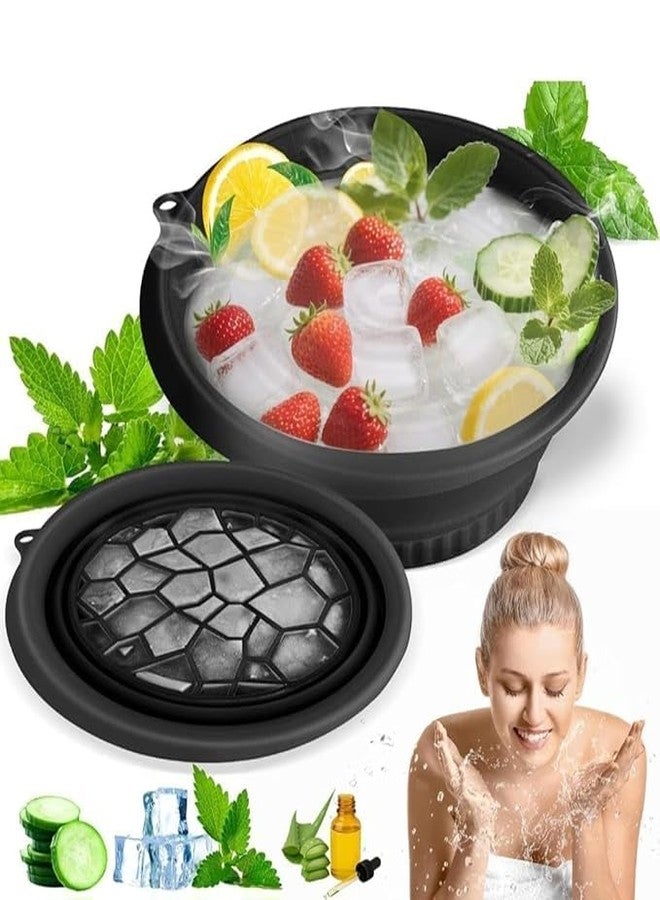ToYooZe JHBK Silicone Ice Face Bowl for Facial Icing | Reusable Ice Facial Mold for Skin Tightening & Pore Minimizing | DIY Ice Therapy Bowl for Face Glow, Puffiness & Acne Relief - Image 1