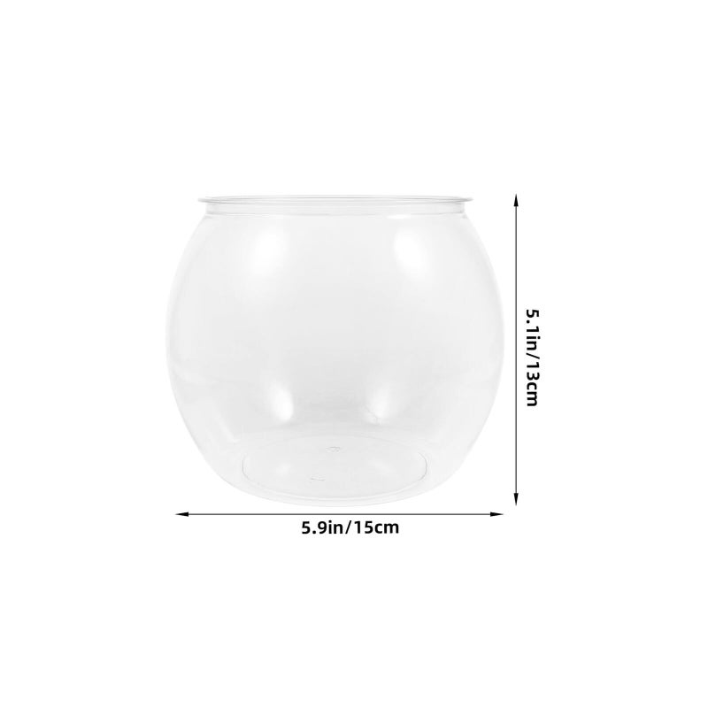 Small Desktop Plastic Fish Bowl Aquarium With Tank Transparent For Office Decor Home Use - Image 3