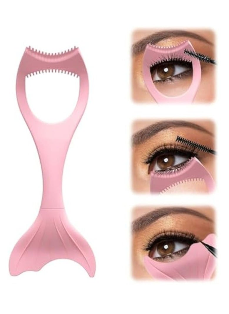 Generic Eyeliner Stencils Pencil Silicone Reusable Clean Winged Liner Mascara Shield 3 in 1 Eyelashes Tools Mascara Shield Applicator Guard for Beginners  - Image 1