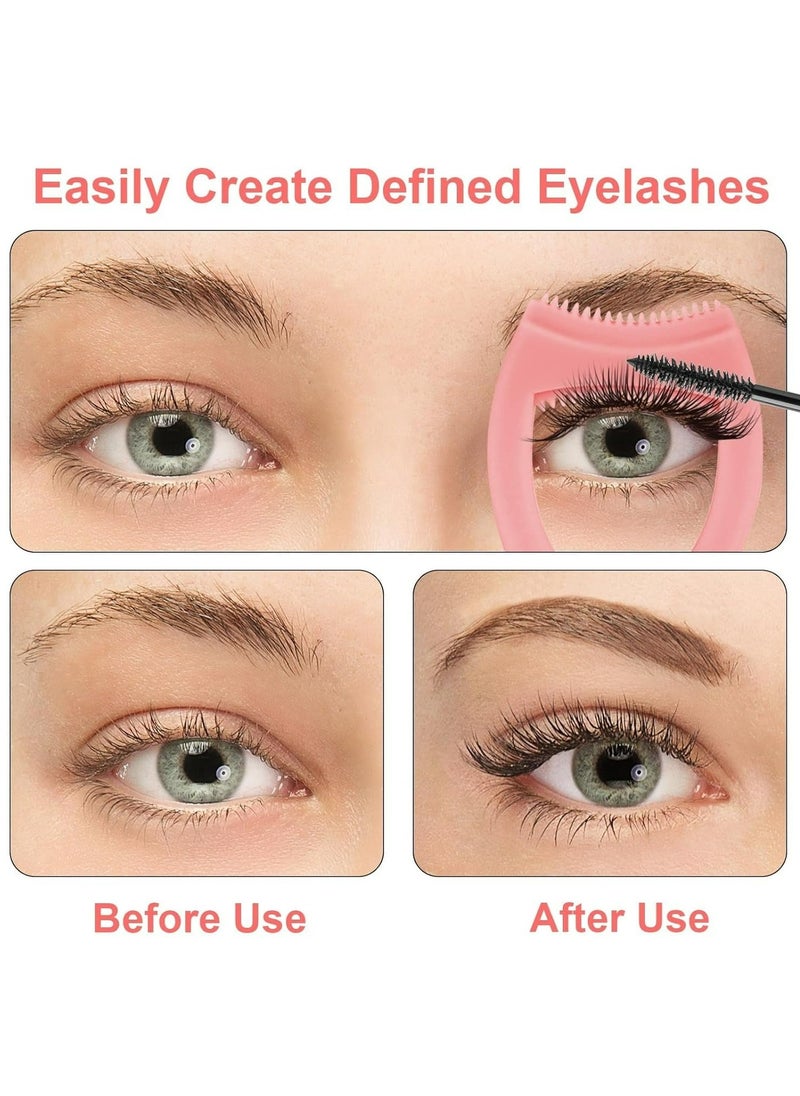 Generic Eyeliner Stencils Pencil Silicone Reusable Clean Winged Liner Mascara Shield 3 in 1 Eyelashes Tools Mascara Shield Applicator Guard for Beginners  - Image 5