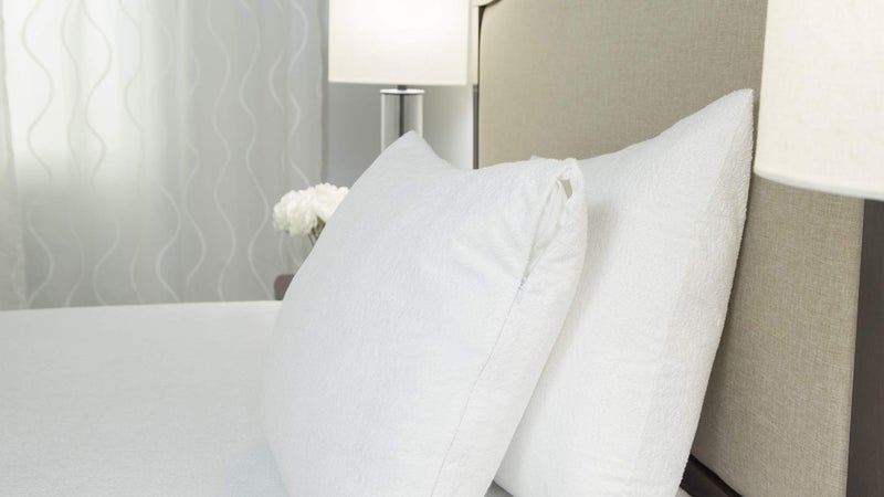 Protect-A-Bed حماية السرير، واقي وسادة قطن تيري فاخر، بسحاب، مقاوم للماء، عبوة واحدة، حجم قياسي - Image 2