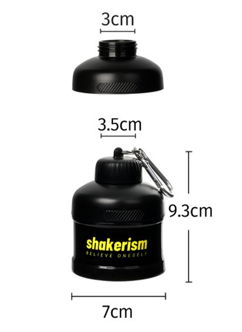 Aikanbo Protein Powder Funnel  Travel Protein Powder Container To Go with Carabiner & Reinforced Caps to Stop Spills - Protein & Pre Workout Powder Supplement Funnel for Bottles & Shakers  - Image 3