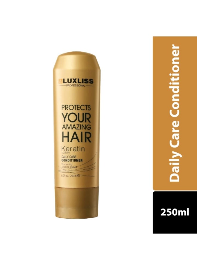 Luxliss Keratin Daily Care Conditioner 200 Millilitre Gold Edition - All, Unscented  - Image 2