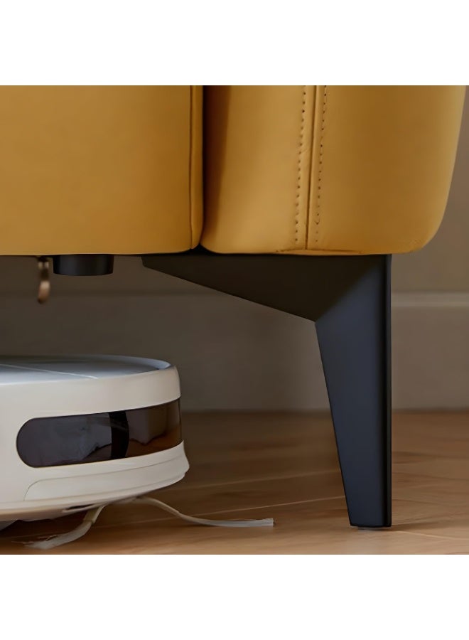 Comfynest Tech Cloth Modern Solid Color 3-Seater Sofa With Foam Seat And Scratch Resistant Function, 183 X 84 X 80 Cm Light Gray - Image 5