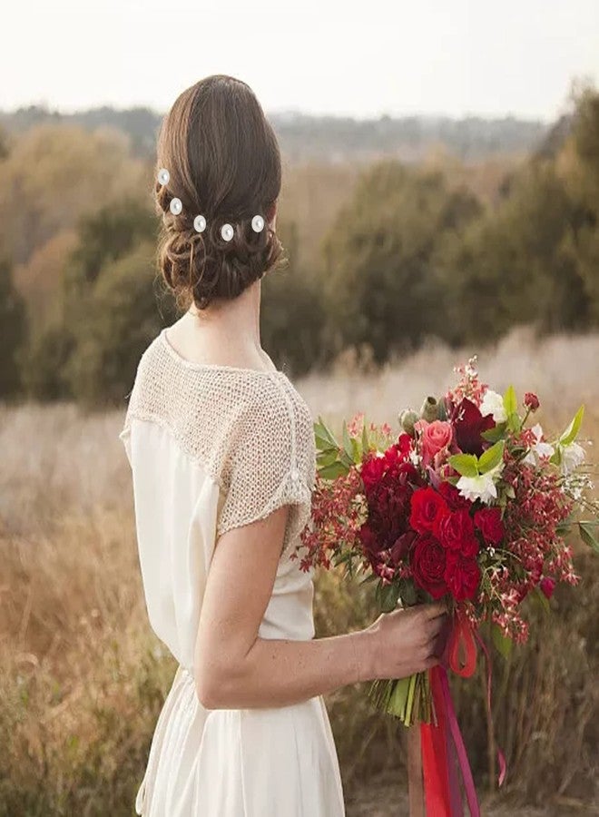 Honbay 10PCS Black Round Head Spiral Bobby Hair Pins Twist Screw Hair Pins Spin Pins Bun Stick Pick 14mm Dia Pearl - Image 5