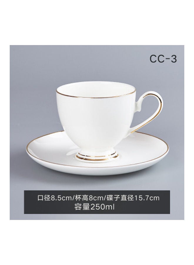 نيبمينينت طقم فناجين قهوة مع صحون أبيض