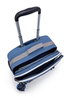kipling New Storia 4-Wheeled Kids School Bag With Laptop Compartment Fantasy Blue Block  - Image 3