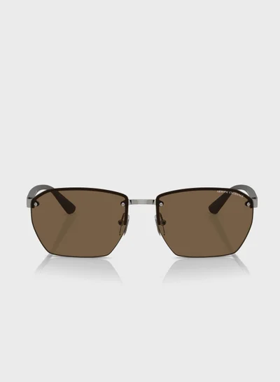 Armani Exchange 0Ax2048S Clubmasters Sunglasses