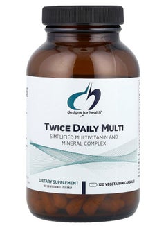 designs for health Twice Daily Multi 120 Vegetarian Capsules 