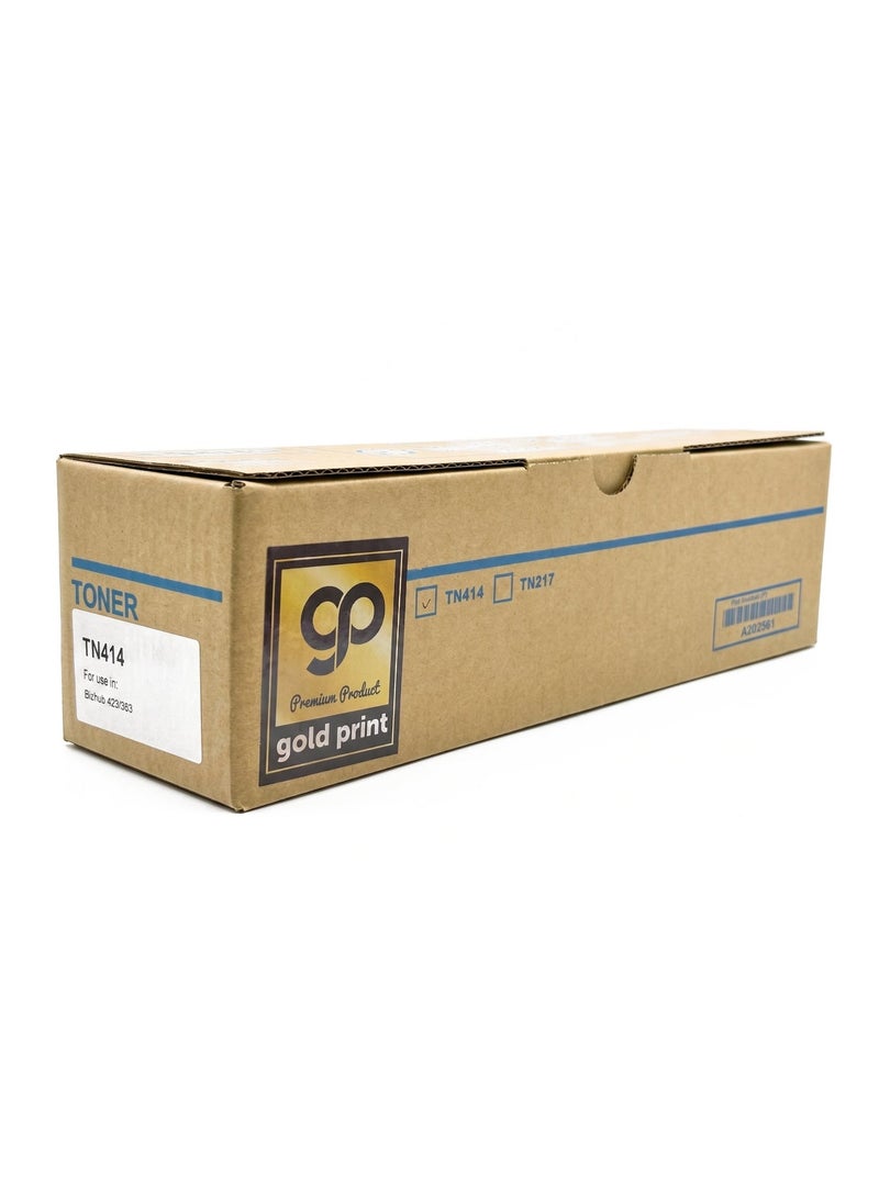 طباعة الذهب Gold Print Premium Toner Cartridge TN414 Black Compatible For KONICA Bizhub 423, 363,  Toner: Refined toner is infinitely close to original toner to achieve high color printing. 25,000 pages - Image 1