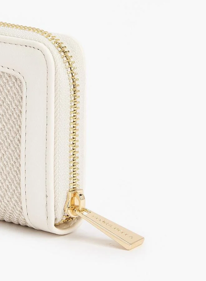 Flora Bella By Shoexpress CREAM Flora Bella Textured Zip-Around Wallet for Women | Best Price UAE