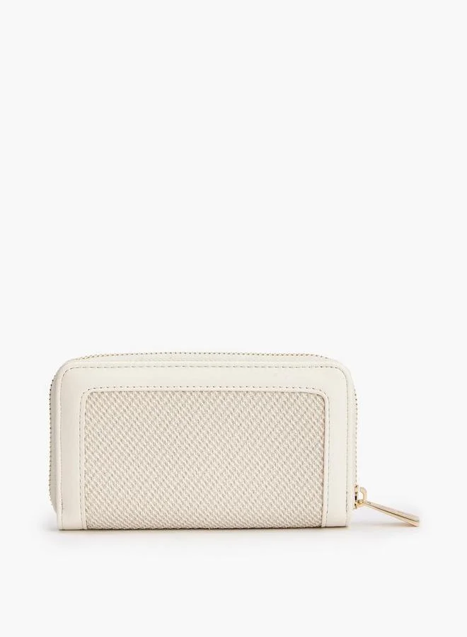 Flora Bella By Shoexpress CREAM Flora Bella Textured Zip-Around Wallet for Women | Best Price UAE