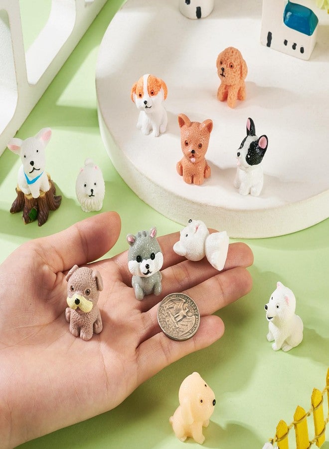 Craftdady 22Pcs Mini Resin Dog Small Animal Cute Figures Micro Landscape Dollhouse Accessories for Micro Fairy Party Favors Garden Landscape Accessories Dollhouse Crafts Decor, 11 Styles - Image 4