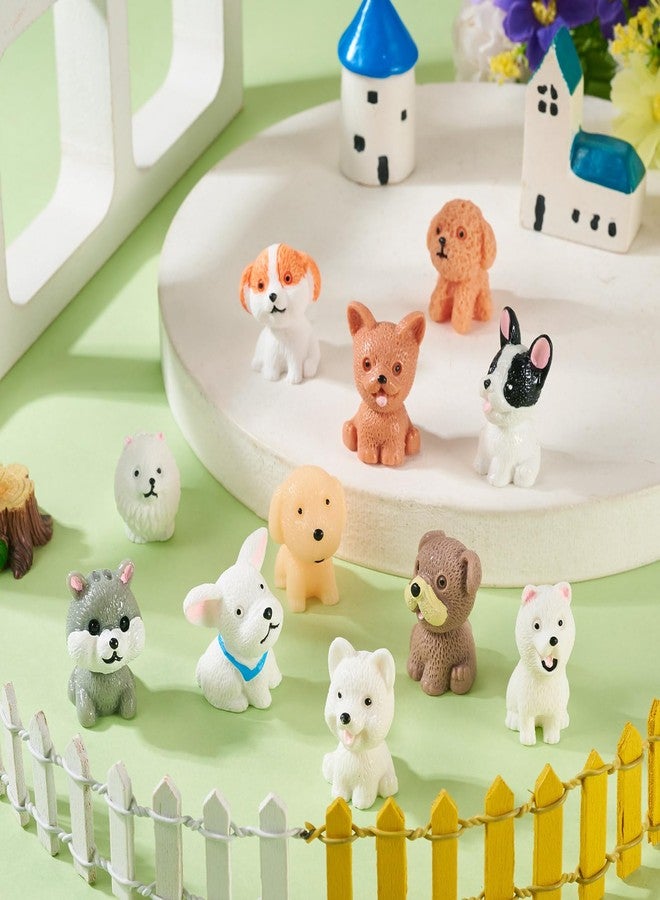 Craftdady 22Pcs Mini Resin Dog Small Animal Cute Figures Micro Landscape Dollhouse Accessories for Micro Fairy Party Favors Garden Landscape Accessories Dollhouse Crafts Decor, 11 Styles - Image 3