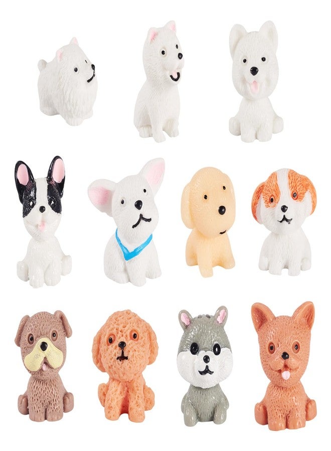 Craftdady 22Pcs Mini Resin Dog Small Animal Cute Figures Micro Landscape Dollhouse Accessories for Micro Fairy Party Favors Garden Landscape Accessories Dollhouse Crafts Decor, 11 Styles - Image 1
