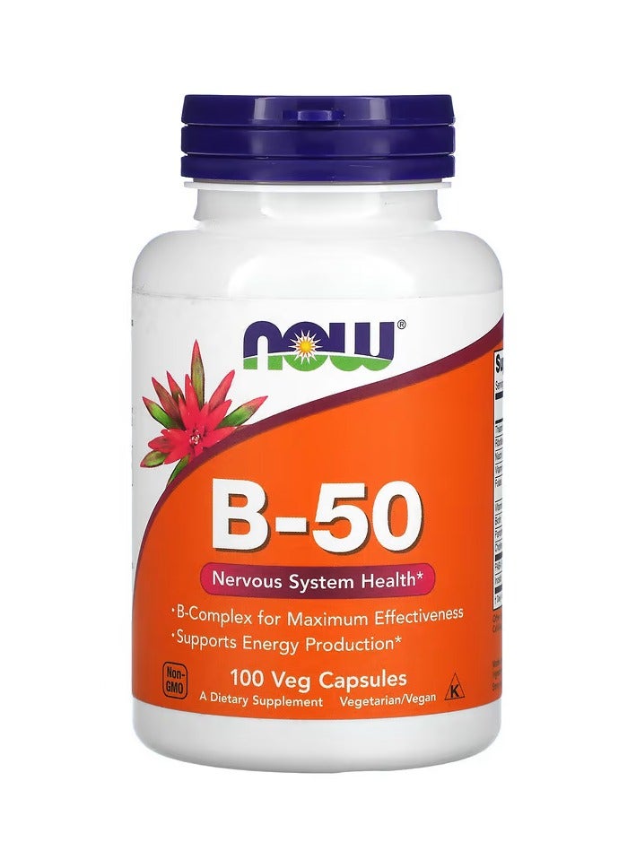 ناو مكمل غذائي صحي B-50 - عدد 100 كبسولة - Image 1