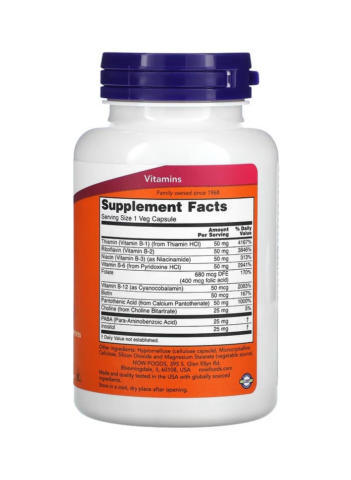 ناو مكمل غذائي صحي B-50 - عدد 100 كبسولة - Image 2