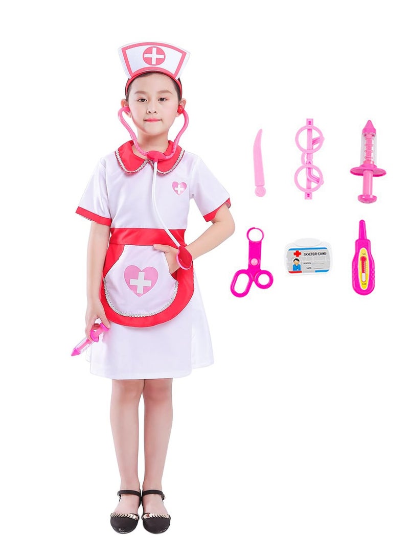 Generic Kids Cosplay Set Doctor Dress up for Toddlers Nurse Costume Costume Accessories Suitable for Theme Party Cosplay Costume (Nurse)  - Image 1