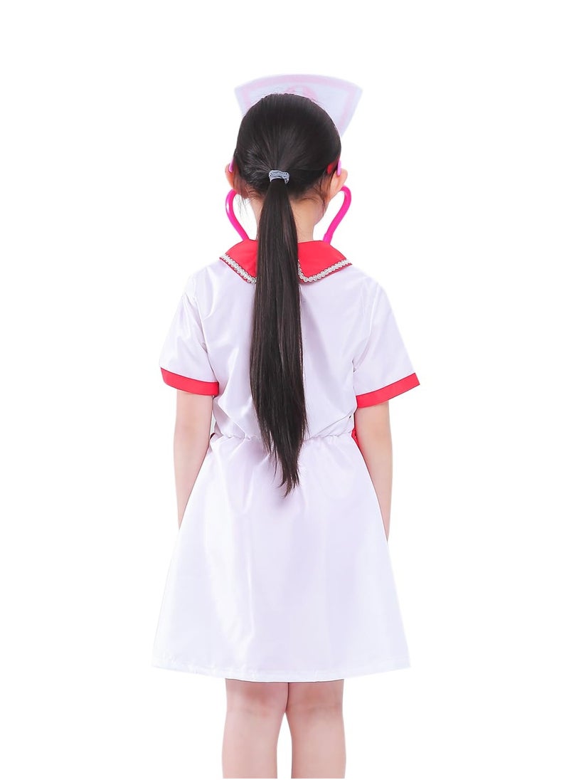 Generic Kids Cosplay Set Doctor Dress up for Toddlers Nurse Costume Costume Accessories Suitable for Theme Party Cosplay Costume (Nurse)  - Image 5