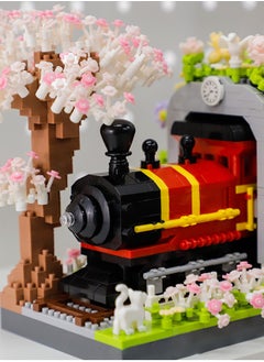 LOOPITYS 2665PCS retro train cherry blossom forest building blocks puzzle children's toys holiday gifts home decoration accessories  - Image 5