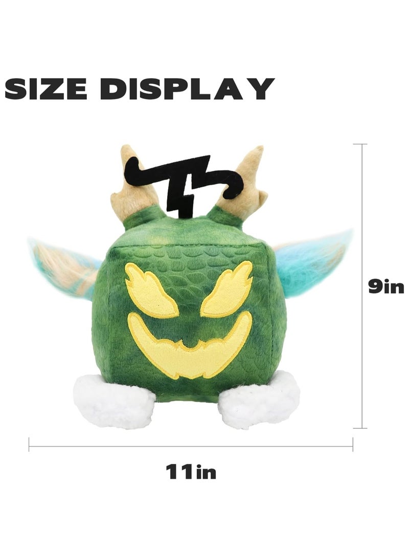 2024 New Fruit Plush Toy,6 in / 15 cm Blox Plush Stuffed Animal Plush Toy, Soft Fruit Hug Plush Pillow Toy for Kids Fans Adult Birthday Collectible Gift - Green Dragon - Image 2