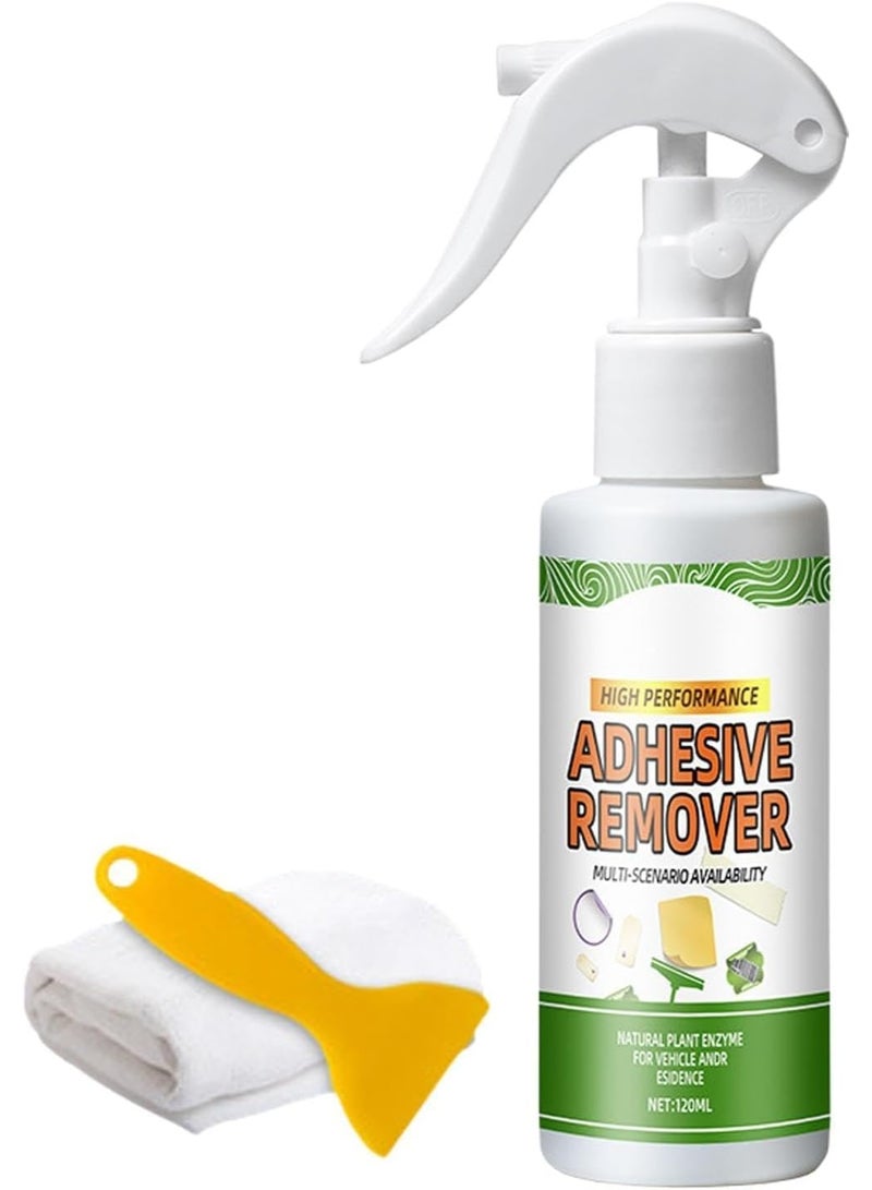 Adhesive Remover Spray, Tape Adhesive residuee Remover, Adhesive Remover With plasticc Scraper, Rapid Remover Adhesive Remover, Sticker Remover For Cars, Safe Removes Labels Stickers Decals Adhesive  - Image 1