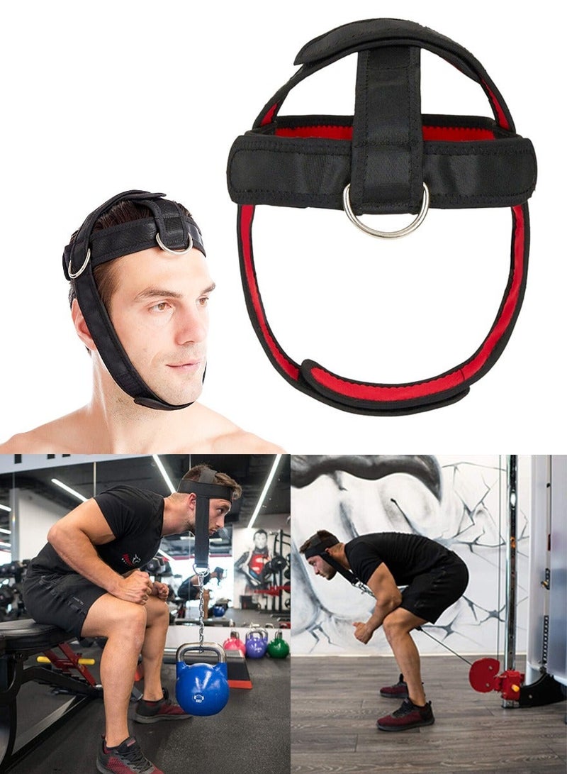 Generic Neck Exercise Support for Strength Training, Neck Workout and Weight Lifting, Head and Neck Exercise Equipment To Build Muscles, for Stronger Neck and Traps, Adjustable Neck Strap With Double D Rings - Image 1