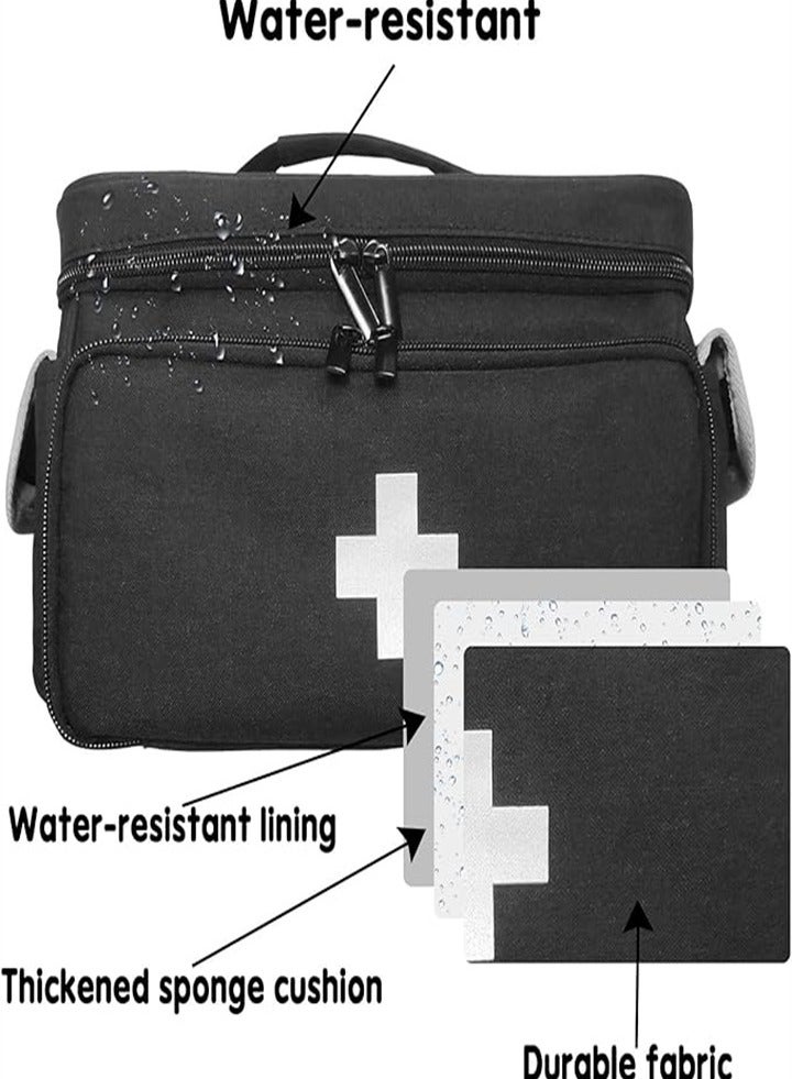 Generic Large capacity medicine box, layered home first aid kit, portable fabric storage bag, waterproof large size, home travel medicine bag - Image 3