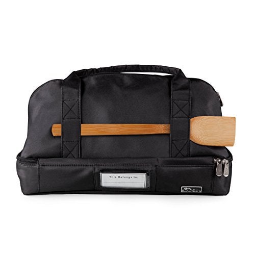 PICNIC TIME ONIVA - a Picnic Time brand Potluck Casserole Carrier, Insulated Thermal Food Carrier, Insulated Casserole Carrier, Black 12 x 7 x 17 - Image 5