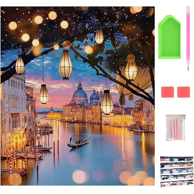 DIY Diamond Painting Kits, Painting by Numbers for Adults, Full Drill 5D Diamond Art Kit for Children's Gift, Diamond Art for Home Decor. (Canvas size 40 * 30cm)