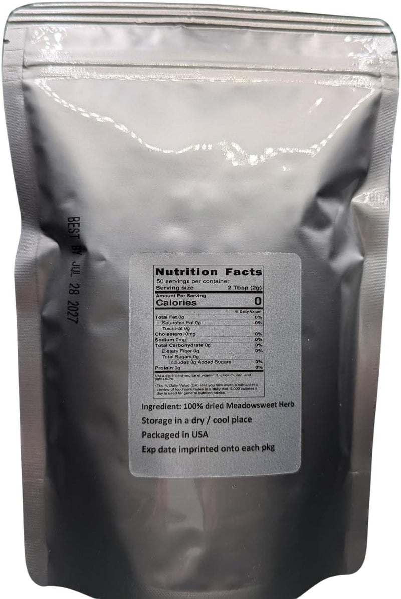 Nature Tea Meadowsweet Flower -Filipendula ulmaria Dried Leaf/Flower C/S from 100% Nature (4 oz) - Image 2