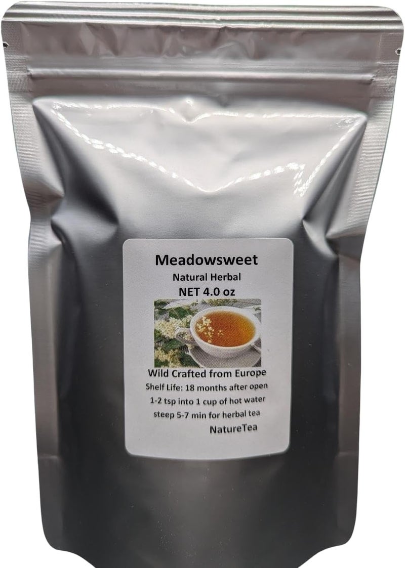 Nature Tea Meadowsweet Flower -Filipendula ulmaria Dried Leaf/Flower C/S from 100% Nature (4 oz) - Image 1